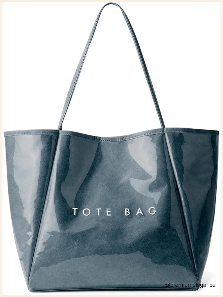 Pvc Tote Weekender Bag Large Shopper Shoulder Travel Purse